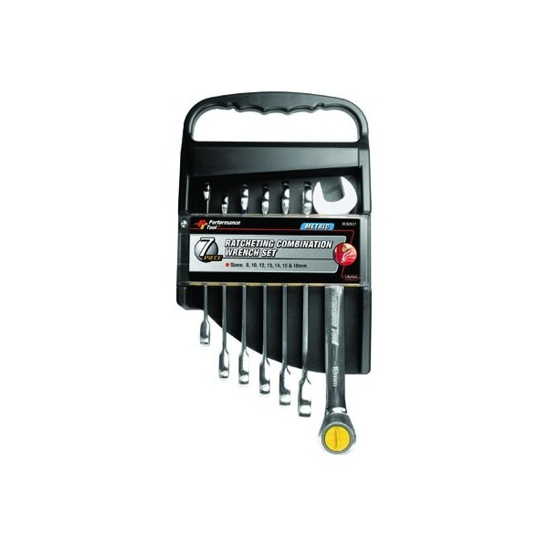 Performance Tool 7PC RATCHETING WR SET MET 8MM-18MM PTW30631